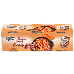 rjavi fižol borlotti, garden good, 3 x 210 g