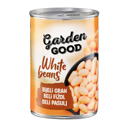 beli fižol canellini, garden good, 420 g