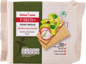 polnozrnati rženi hrustljavi kruhki, active zone, 125 g