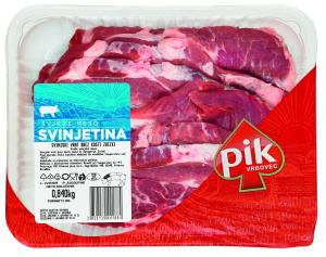 svinjski vrat, brez kosti, zrezki, pik, 840 g
