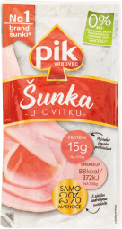 narezek šunka v ovitku, pik, pakirano, 125 g