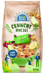 hrustljavi musli, sadje, rise & smile, 350 g