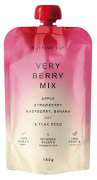 sadna kaša, jabolko, jagoda, malina in lan, nutrino lab, 180 g