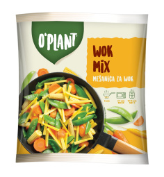 zelenjavna mešanica, wok mix, o'plant, zamrznjeno, 400 g