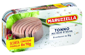 tuna v oljčnem olju, maruzzela, 8 x 70 g