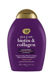 šampon za lase, biotin in kolagen, ogx, 285 ml