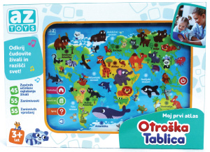 otroška tablica, moj prvi atlas