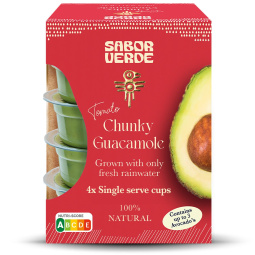 avokadov namaz guacamole, s paradižnikom, sabor verde, 4 x 57 g