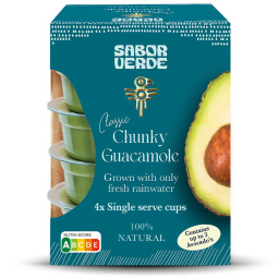 avokadov namaz guacamole, klasik, sabor verde, 4 x 57 g