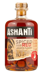 rum, spiced red, ashanti, 38 % alkohola, 0,7 l