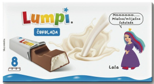mlečna čokolada, lumpi, 100 g