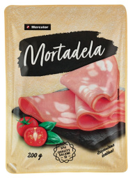 narezek mortadela, mercator, pakirano, 200 g