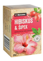 čaj hibiskus in šipek, mercator