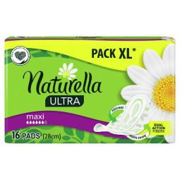 higienski vložki maxi camomile, naturella ultra, 16/1