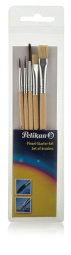 set čopičev, okrogli št. 2, 4 in 6, ploščati št 6 in 10, pelikan, 5/1