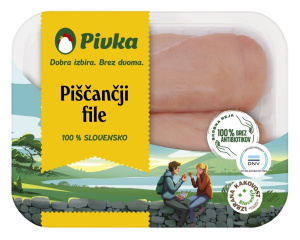 piščančji file, pivka, 500g