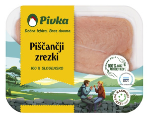 Piščančji Zrezki Pivka 400 g Pakirano