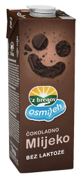 čokoladno mleko brez laktoze, z bregov, 1 l