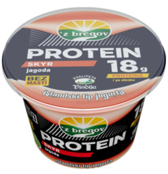 proteinski skyr, jagoda, z bregov, 200 g