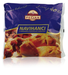 navihančki z lešnikom in čokolado, pečjak, zamrznjeno, 1 kg