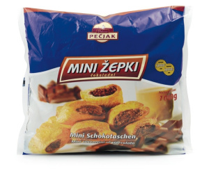 mini žepki čokolada in lešnik