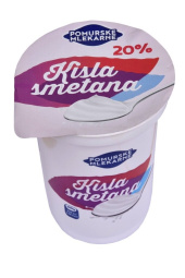 kisla smetana, 20 % m.m., pomurske mlekarne, 400 g