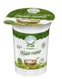 čvrsto kislo mleko, 3,2 % m.m., zelene doline