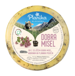 sir z zelišči dobra misel, planika, pakirano, cena za kg