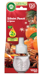 električni osvežilec zraka winter punch, polnilo, airwick, 19 ml