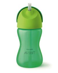 lonček s slamico 12+, avent, 300 ml