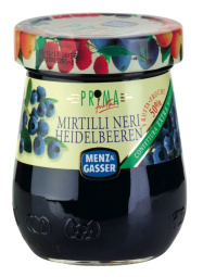 borovničev džem s 50 % sadnim deležem, menz & gasser, 300 g