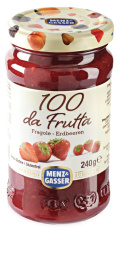 100 % jagodna marmelada, menz & gasser, 240 g