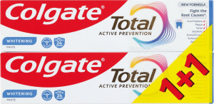 pasta zobna total whitening, colgate, 100 ml, 1 + 1 gratis