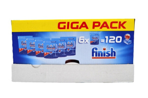 detergent za strojno pomivanje posode all in one max, finish, 120 tablet
