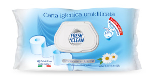 vlažni toaletni papir, fresh & clean, 48/1
