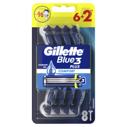 ročni brivnik fcb blue3 football, gillette, 6 + 2 kosa