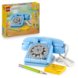kocke, retro telefon, 31174, lego