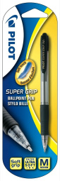 kemični svinčnik, pilot supergrip, črn, pilot