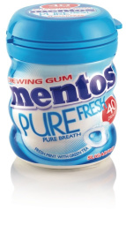 žvečilni gumi fresh mint, mentos, 60g