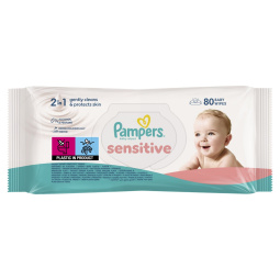 vlažilni robčki baby sensitive, pampers, 80/1