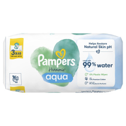 otroški vlažni robčki, aqua harmonie, pampers, 3 x 48/1
