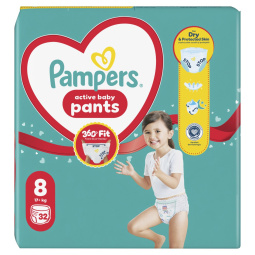 hlačne plenice, s8 xxxl (19+ kg), pampers, jumbo pack, 32/1