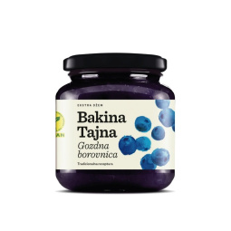 ekstra džem gozdna borovnica, bakina tajna, 375g