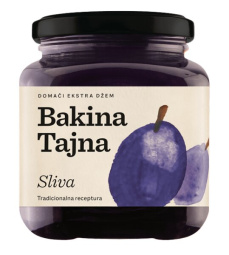 domači ekstra džem sliva, bakina tajna, 375g