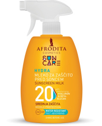 mleko za sončenje v spreju, spf 20, sun care, afrodita, 200 ml