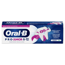 otroška zobna pasta pro junior, od 6 do 12 let, oral-b, 75 ml