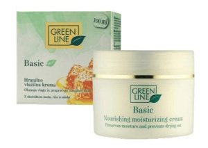 obnovitvena krema za obraz basic, green line, 100 ml