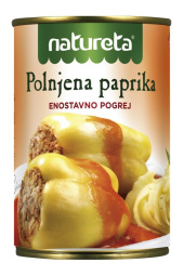 polnjena paprika, natureta, 415 g