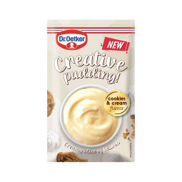 puding z okusom smetane in koščki biskvita creative, dr. oetker, 40 g