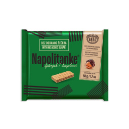 napolitanke lešnik brez dodanih sladkorjev